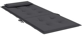 Almofadões p/ cadeira encosto alto 2pcs tecido oxford antracite