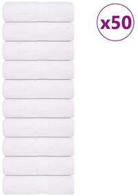 vidaXL Toalhas de rosto FROGN 50 unidades Branco 30x30 cm 360 g/m²