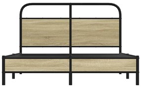 Estrutura cama s/ colchão derivados de madeira carvalho sonoma