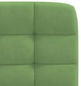 Cadeiras de jantar 2 pcs veludo verde-claro