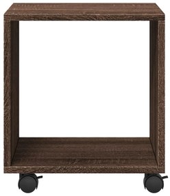 Móvel c/ rodas 37x33x42,5cm derivados madeira carvalho castanho