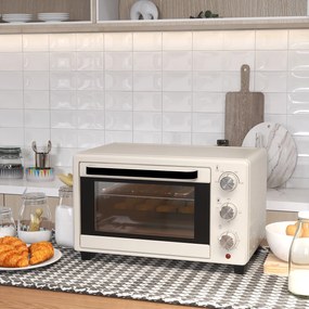 Mini Forno Elétrico 21L 1400W Forno Elétrico de Mesa com Temporizador