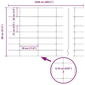 Postes de Cerca vidaXL 11 pcs U-Channel 80 cm Aço Galvanizado