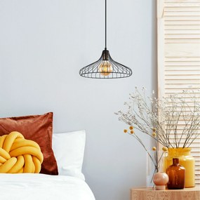 Chandelier Depay – Preto Antique – 36 x 36 x 30-120 cm