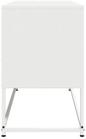 Móvel de TV 100,5x39x60,5 cm aço branco