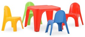 vidaXL Conjunto de mesa e cadeiras de jantar para crianças PP