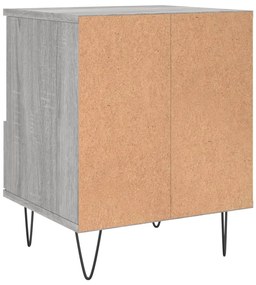 Mesas de cabeceira 2 pcs derivados de madeira cinzento sonoma