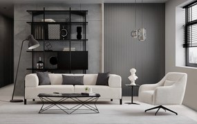 Sofá de 3 Lugares Gio – Branco – 225 cm x 93 cm x 75 cm