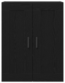 Highboard Carvalho Preto 69.5x34x180 cm Madeira de Engenharia