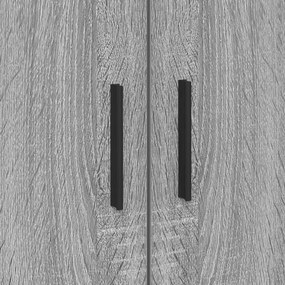 Cama de Armazenamento Cinza Sonoma 80x200 cm