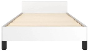 Estrutura de cama c/ cabeceira sem colchão 80x200 cm branco