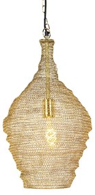 Candeeiro de suspensão oriental dourado 30 cm - Nidum Oriental