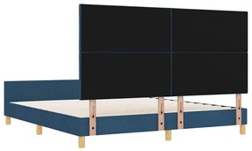 Cama vidaXL Azul 180x200 cm em Tecido