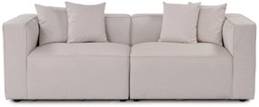 Sofá de 2 Lugares Mora – Ecru – 220x69x90 cm
