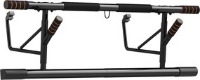 SPORTNOW Barra de Elevação Multifuncional Barra de Elevação de Parede com Bandas Elásticos de Resistência 100x50x27 cm Preto e Laranja | Aosom Portugal