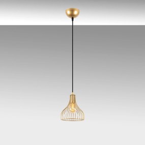 Candeeiro de Teto Telyildo – Dourado Brilhante – 20 x 20 x 117 cm