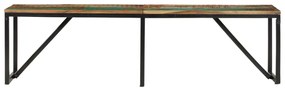 Banco 160x35x46 cm madeira recuperada maciça