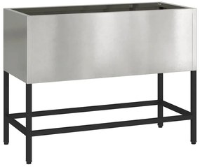 Horta Elevada vidaXL 60x26x45 cm Aço Inoxidável