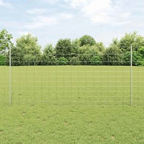Postes de Cerca vidaXL 22 pcs U-Channel 120 cm Aço Galvanizado