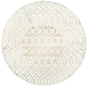 Mesa bistrô estilo vintage redonda metal 40x70 cm branco