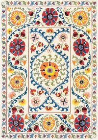 Tapete jacquard lavável para interior e exterior Suzani