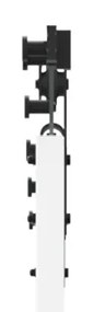 Porta Deslizante vidaXL com Conjunto de Hardware Branco 73.5x198.5 cm