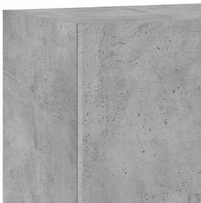 Móvel parede p/ TV 40,5x30x60cm derivados madeira cinza cimento