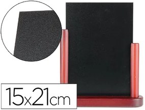 Quadro Preto Liderpapel Dupla Face de Madeira com Superficie para Marcadores Tipo Giz 15x21cm