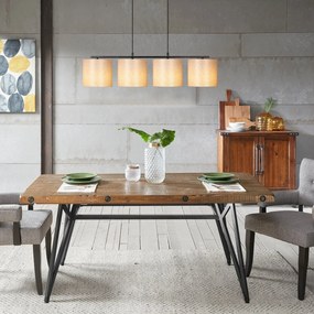 Chandelier Valiz – Preto e Creme – 110 x 25 cm