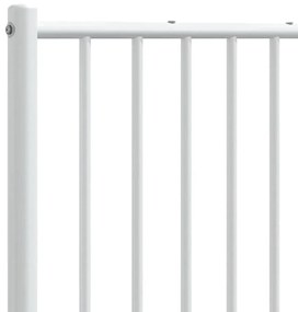 Cabeceira de cama 135 cm metal branco