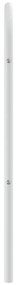 Cabeceira de cama 200 cm metal branco