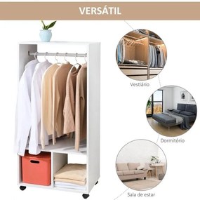 Roupeiro Abert Branco - Design Nórdico