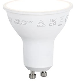 Lâmpada LED inteligente GU10 regulável 7W 630 lm 2700K