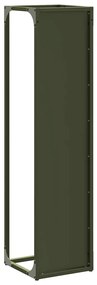 Suporte para lenha aço laminado a frio verde azeitona