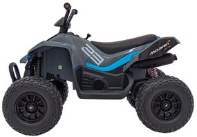 Moto 4 elétrica para crianças 12V 4x4 Mclaren Racing MCL 35, Controle remoto, Rodas Espuma EVA, assento couro ecológico Cinzenta