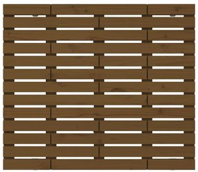 Cabeceira de parede 126x3x91,5 cm pinho maciço castanho-mel