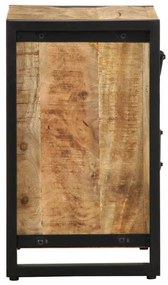 Mesa de cabeceira 40x30x50 cm madeira maciça manga áspera