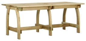 vidaXL Mesa de jardim 220x74x75 cm madeira de pinho impregnada