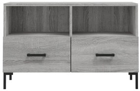Móvel de TV 80x36x50 cm derivados de madeira cinzento sonoma