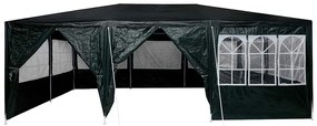Tenda de Festa com 10 Lados Verdes 6x4 m PE