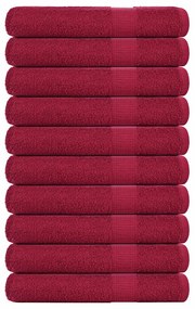 Toalhas de sauna 10 pcs 80x200 cm 360 gsm 100% algodão bordéus