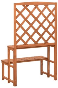 Suporte de plantas com treliça 70x42x115 cm abeto maciço