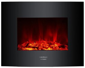 Lareira elétrica ReadyWarm 2600 Curved Flames potência de 2000 W. Duas intensidades 1000 W e 2000 W. Comando a distância