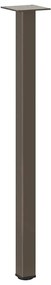Pés de mesa de console 4 peças aço natural 72-74 cm aço