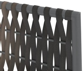3 pcs conjunto de jantar p/ jardim c/ almofadões vime PE e aço