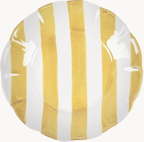 Prato de salada pintado à mão Stripe