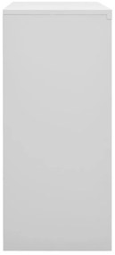 Armário escritório porta deslizante 90x40x90 cm aço cinza-claro