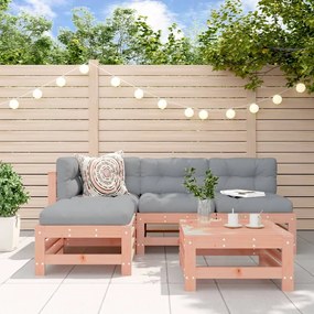 vidaXL 5 pcs conjunto lounge de jardim madeira de douglas maciça