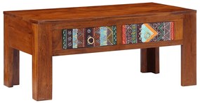 Mesa de centro 90x50x40 cm madeira de acácia maciça