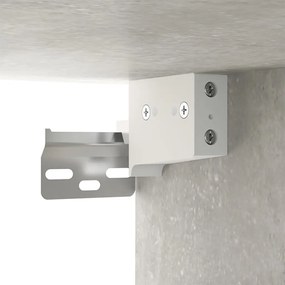 Mesa cabeceira montagem na parede 34x30x20 cm cinzento cimento